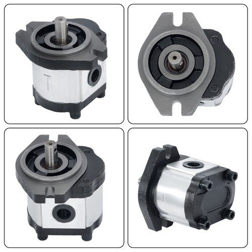 Solid Spare 5/8" Keyed Shaft,Hydraulic Gear Pump 1-4 GPM SAE A-2 Bolts CCW Cast Iron Flange