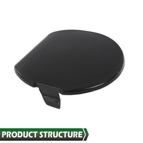 Solid Spare Fit For 2014 2015 2016 Mazda 3 Front Bumper Bracket Tow Eye Hook Cover Cap Black