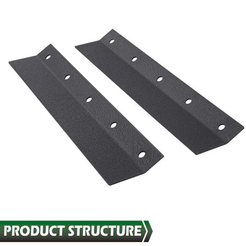 Solid Spare Fit For 2007-2018 Jeep Wrangler JK JKU Door Body Armor Cladding Guards Black