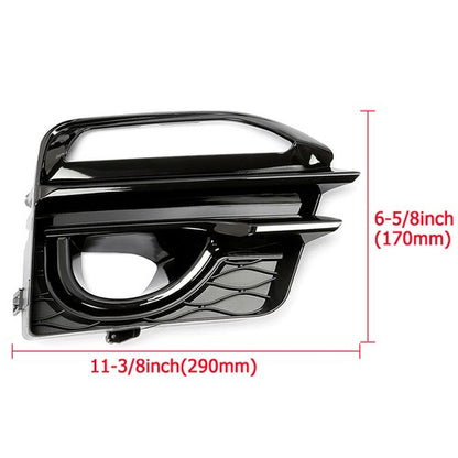 Solid Spare Front Bumper Fog Light Cover Bezel Trim For Infiniti Q50 Sport 2014-2017 LH & RH