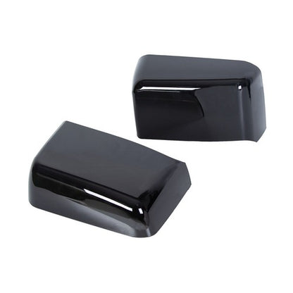 Solid Spare Fits For Chevy Silverado GMC Sierra 2014-2019 Gloss Black Tow Mirror Cap Cover