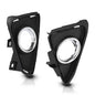 Solid Spare Fit For 2016-2018 Toyota RAV4 Front Bumper Fog Light Cover Bezel Left+Right