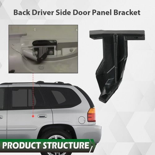Solid Spare Fit For 02-09 GMC Envoy Saab 9-7x Driver Door Panel Bracket Combo Pack