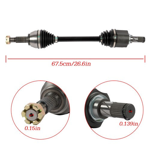 Solid Spare For Nissan Altima 2007 2008-13 For Rogue 2011-12 2013 1PCS Front CV Axle Shaft