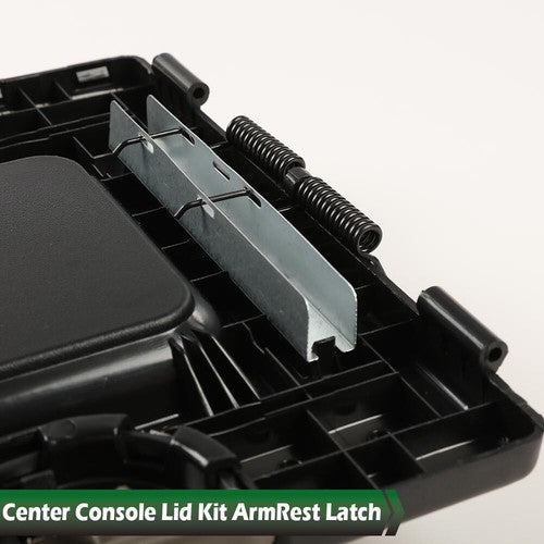 Solid Spare Fit For 99-07 GM Chevy Part 19127364 Gray Center Console Lid Kit Arm Rest Latch