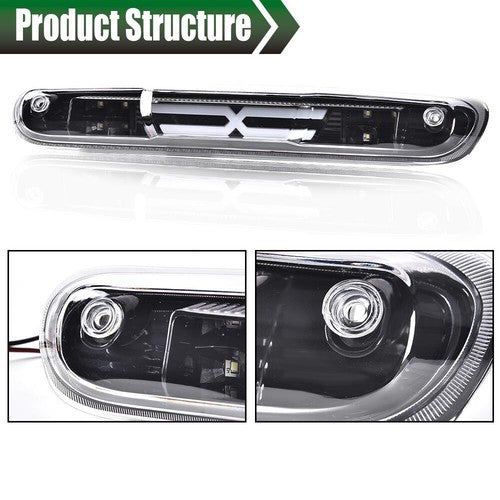 Solid Spare Fit For 07-14 Chevy Silverado GMC Sierra Third Brake Tail Light LED Cargo Lamp