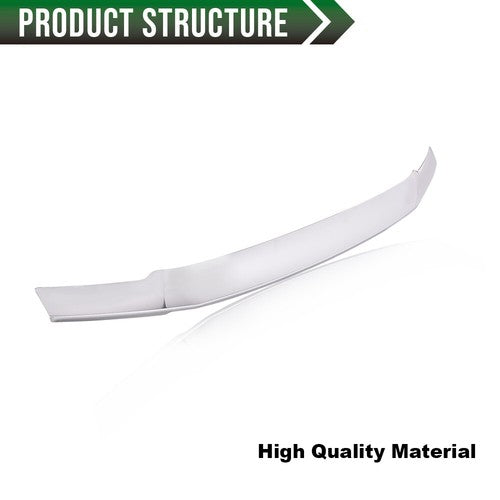 Solid Spare Fit For 2017-2020 Ford F250 F350 Super Duty Hood Deflector Bug Shield Chrome
