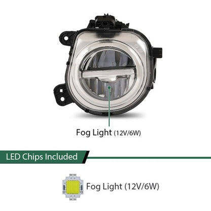 Solid Spare Front LED Fog Light Lamp Left Fit For BMW X3 F25 X4 F26 X5 F15 F85 X6 F16 SUV