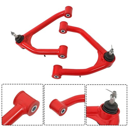 Solid Spare Red 2-4' Lift Upper Control Arms Fit For Chevrolet GMC 1500 2007-2018 Tubular