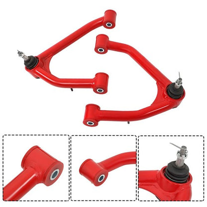 Solid Spare Red 2-4' Lift Upper Control Arms Fit For Chevrolet GMC 1500 2007-2018 Tubular