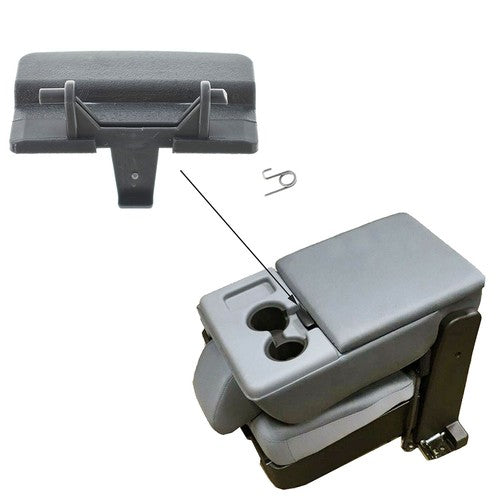 Solid Spare Center Console Seat Lid Latch For Ford F-150 2010-2018 Brand New Gray Plastic