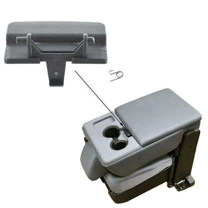 Solid Spare Center Console Seat Lid Latch For Ford F-150 2010-2018 Brand New Gray Plastic