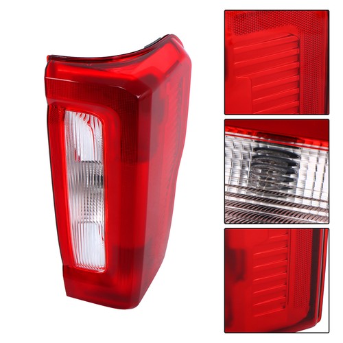 Solid Spare w/o Blind Spot Tail Light For 2023-2024 Ford F250 F350 Black Rear Right Halogen