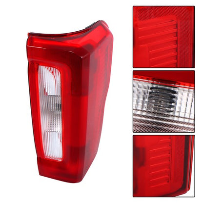 Solid Spare w/o Blind Spot Tail Light For 2023-2024 Ford F250 F350 Black Rear Right Halogen