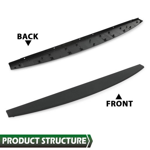Solid Spare Tailgate Spoiler Cap Cover Trim Black Fit For 2019-2024 Ram 2500 3500 68364364AA