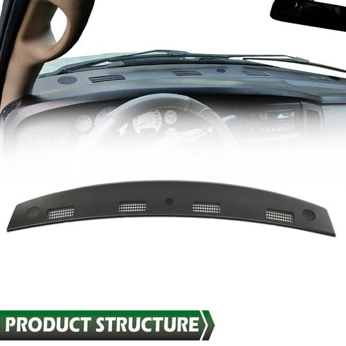 Solid Spare Fit For 2002-2005 Ram 1500 2500 3500 Pickup Truck Upper Dashboard Panel Black