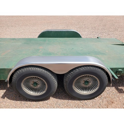 Solid Spare (2) Tandem Teardrop Alloy Steel Fenders 66"L x 18"H x 9"W For Enclosed Trailers