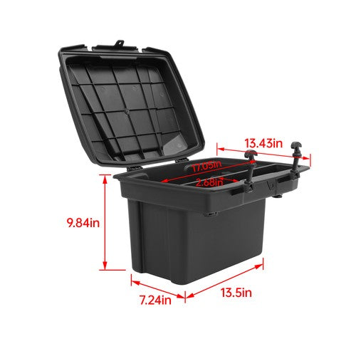 Solid Spare Cargo Storage Box Bed Trunk For Can-Am Defender Max HD5 HD8 HD10 16-25 Commander