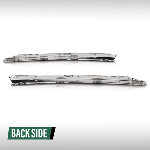 Solid Spare Fit For 2022-2024 Volvo XC60 Right+Left Side Front Bumper Molding Trim Chrome