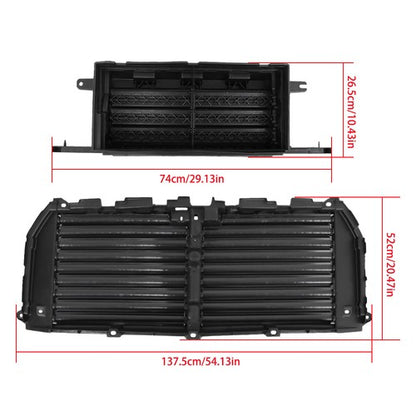 Solid Spare Upper&Lower Radiator Grille Air Shutter Assembly FL3Z8475F For Ford F-150 15-17
