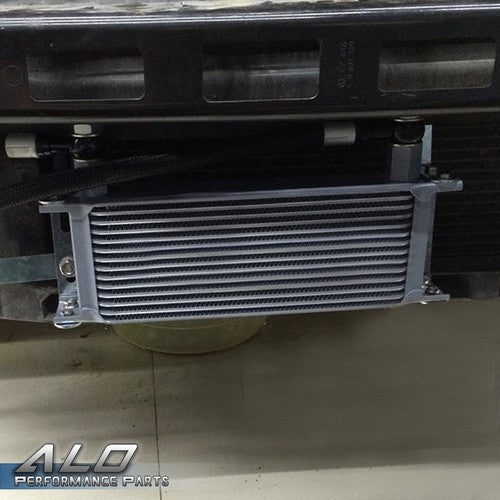 Solid Spare Universal 25 Row Aluminum Engine Oil Cooler + Filter Adapter Kit + 7" Fan New