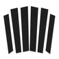 Solid Spare Fit For 2007-2011 Honda CRV 4dr Black Window Pillar Posts Cover Door Trim 6PCS