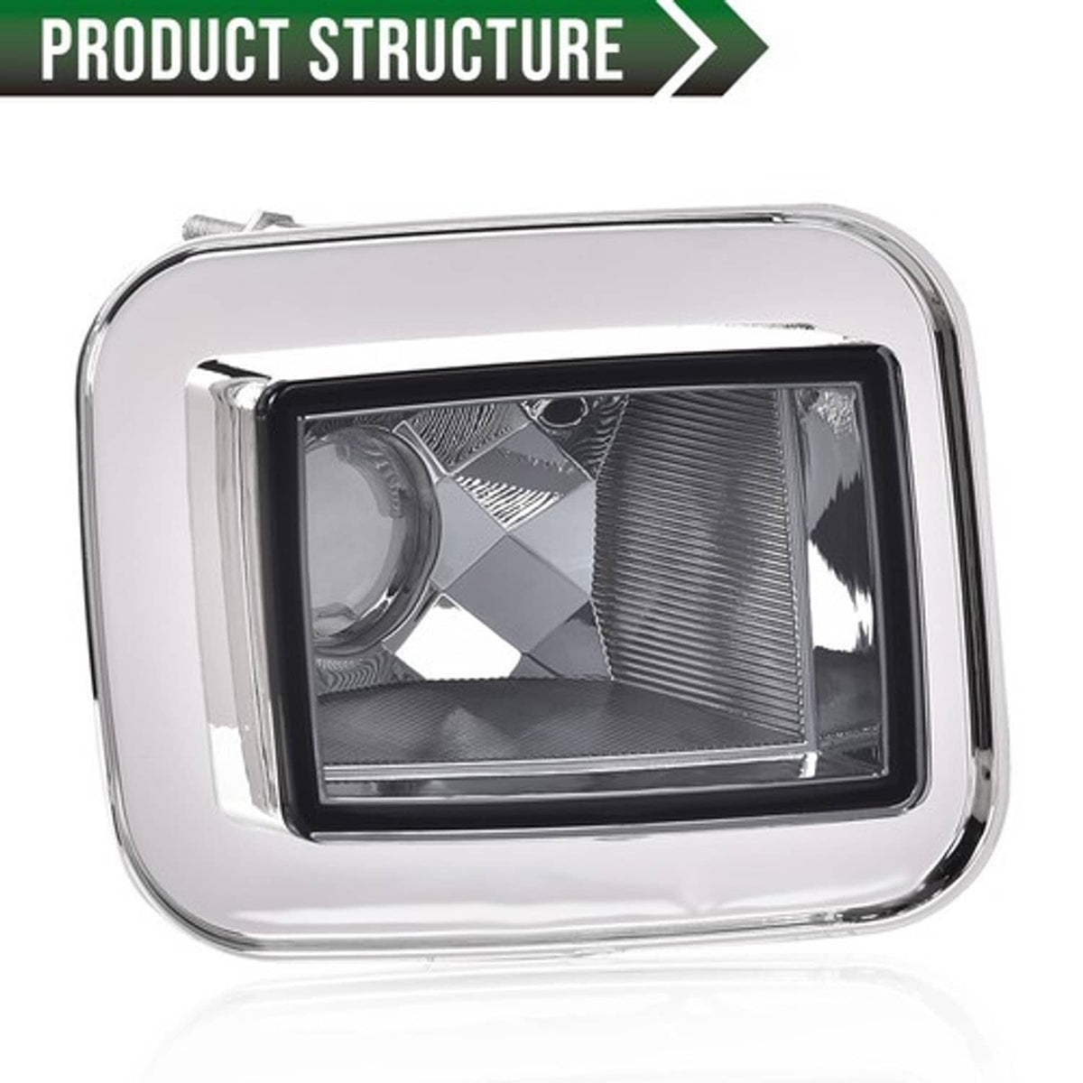 Solid Spare Fit For 03-08 Hummer H2 SUT Front Chrome Smoke Parking Signal Light Lamp 2pcs