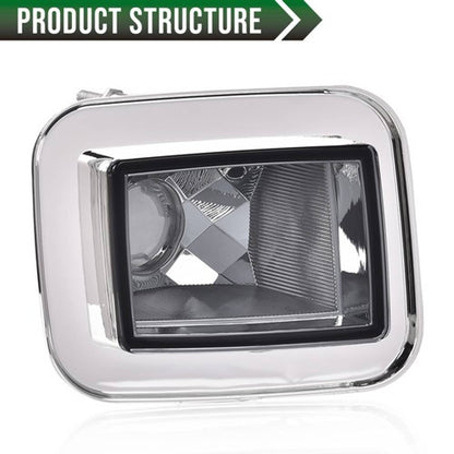Solid Spare Fit For 03-08 Hummer H2 SUT Front Chrome Smoke Parking Signal Light Lamp 2pcs