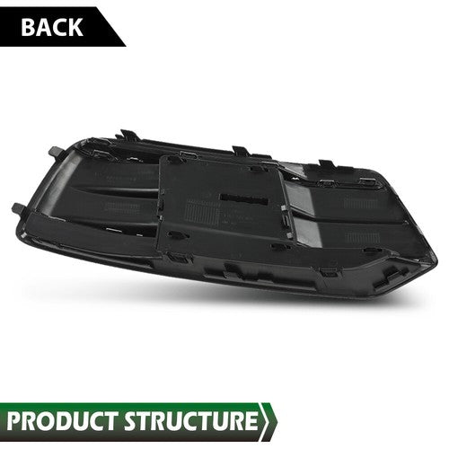 Solid Spare Fit For 2018-2020 Audi Q5 Front Bumper Insert Fog Light Cover Left Driver Side