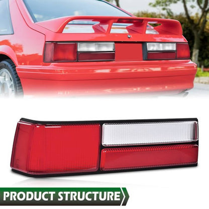 Solid Spare Rear Tail Light Brake Lamp Lens Fit For 1987-1993 Ford Mustang Left Side