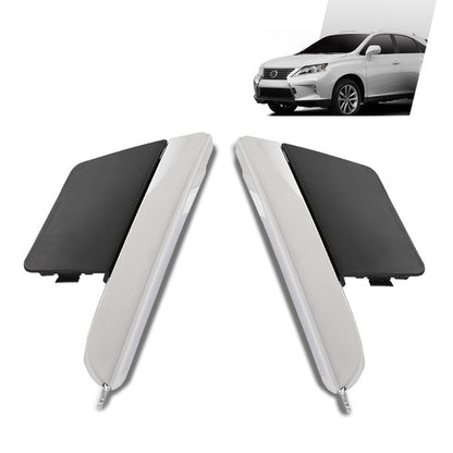 Solid Spare 4pcs Front Grille Trim+Tow Hook Cover Fit For 2013-2015 Lexus RX350 RX450h 3.5L