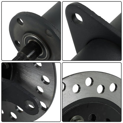 Solid Spare 40 Inch Rear Axle Kit with 3 Stud Hub Fit For 6 Inch and 7 Inch wheels