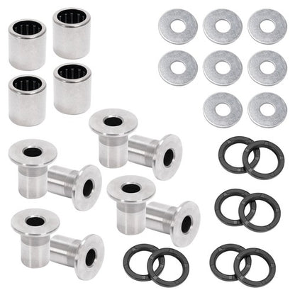 Solid Spare Silvery A Arm Bushing Bearing Shaft Kit For Kawasaki KFX400 Suzuki LTZ400 Z400