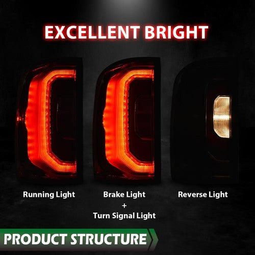 Solid Spare LED Tail Light Fit For 16-18 GMC Sierra 1500 Rear Brake Lamp Driver Side