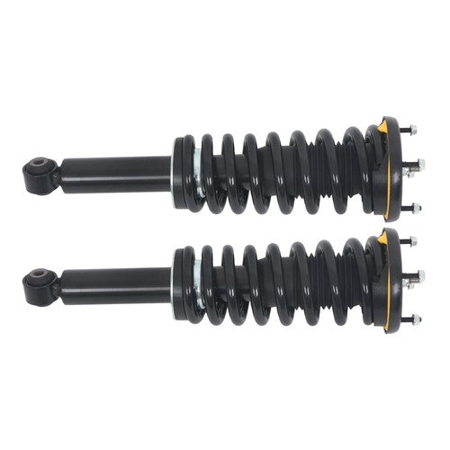 Solid Spare For Jaguar XJ Series 10-18 Pair Rear Shock Struts Assys Coil Spring w/o Electric