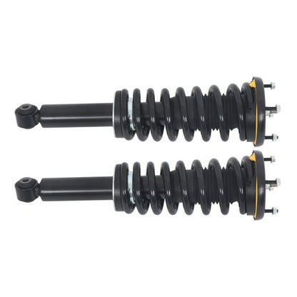 Solid Spare For Jaguar XJ Series 10-18 Pair Rear Shock Struts Assys Coil Spring w/o Electric