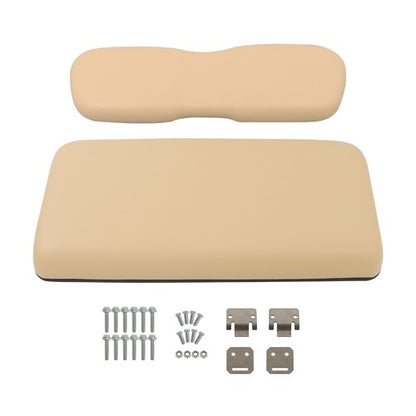 Solid Spare Beige Front Seat Bottom+Back Cushion Set For Club Car DS 2000.5-Up Golf Cart