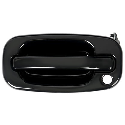 Solid Spare 2Pc Front Outer Door Handle Set For 1999-2007 Chevy Silverado 1500 Glossy Black