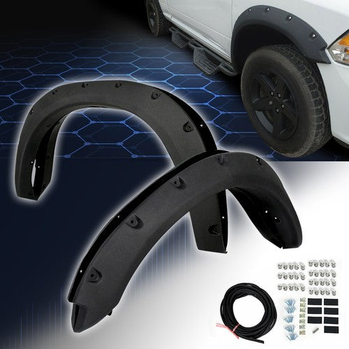 Solid Spare 4pcs Fender Flares Pocket Rivet Bolt Style Fit For Dodge Ram 1500/Classic 09-23