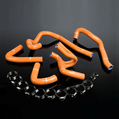 Solid Spare Orange Silicone Radiator Tube Kit Fit For Peugeot 106 GTI / Citroen 16V SAXO VIS