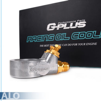 Solid Spare 30 Row AN10 Universal Aluminum Engine Oil Cooler +Thermostat Adapter Kit+ 7" Fan