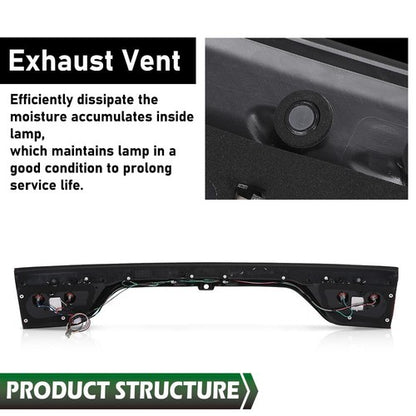 Solid Spare Liftgate Taillight Lamp W/Camera Hole 68453659AA Fit For 2014-2022 Dodge Durango