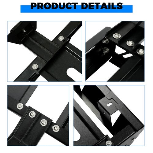 Solid Spare For Jeep Wrangler JK 07-18 Roof Rack Luggage Carrier Cargo 2 Side Ladders 330LB