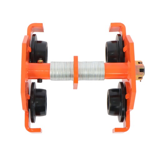 Solid Spare 4400LBS Load Capacity Alloy Steel Push Beam Trolley 65-190mm with Dual Wheels