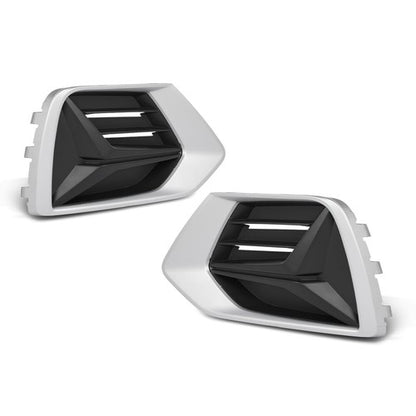 Solid Spare Front Bumper Insert Fog Light Cover Left+Right Fit For 2019-2023 Audi Q3