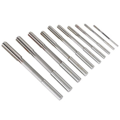 Solid Spare 10Pcs Machine Reamer Set,HSS H7 Straight Flute Chucking Reamer Milling Cutter