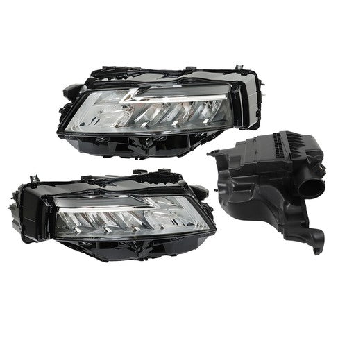 Solid Spare Front For 2021-2023 Nissan Rogue Pair Headlights Air Intake Air Cleaner Housing