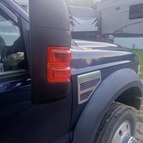 Solid Spare Pair Amber Side Mirror Marker Signal Lights For Ford F250-550 F350 F450 2008-16