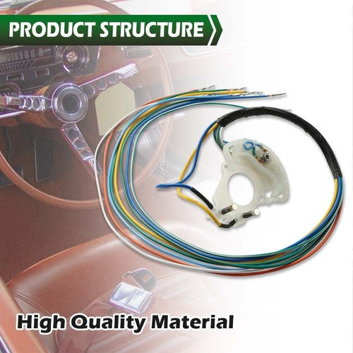 Solid Spare Fit For 65-66 Mustang Turn Signal Switch Cam With Wire Harness Bronco Comet