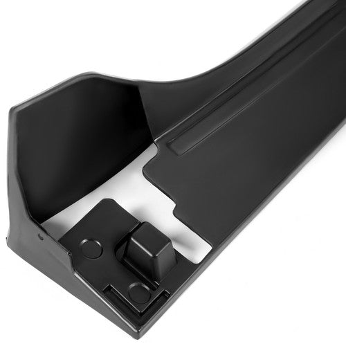 Solid Spare Side Skirt Extension For 16-2020 Honda CIVIC 4DR Sedan LX EX Si Blk Type-R Style
